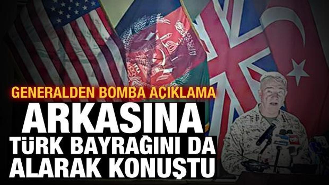 Amerikalı generalden Türk bayrağı önünde Afganistan açıklaması
