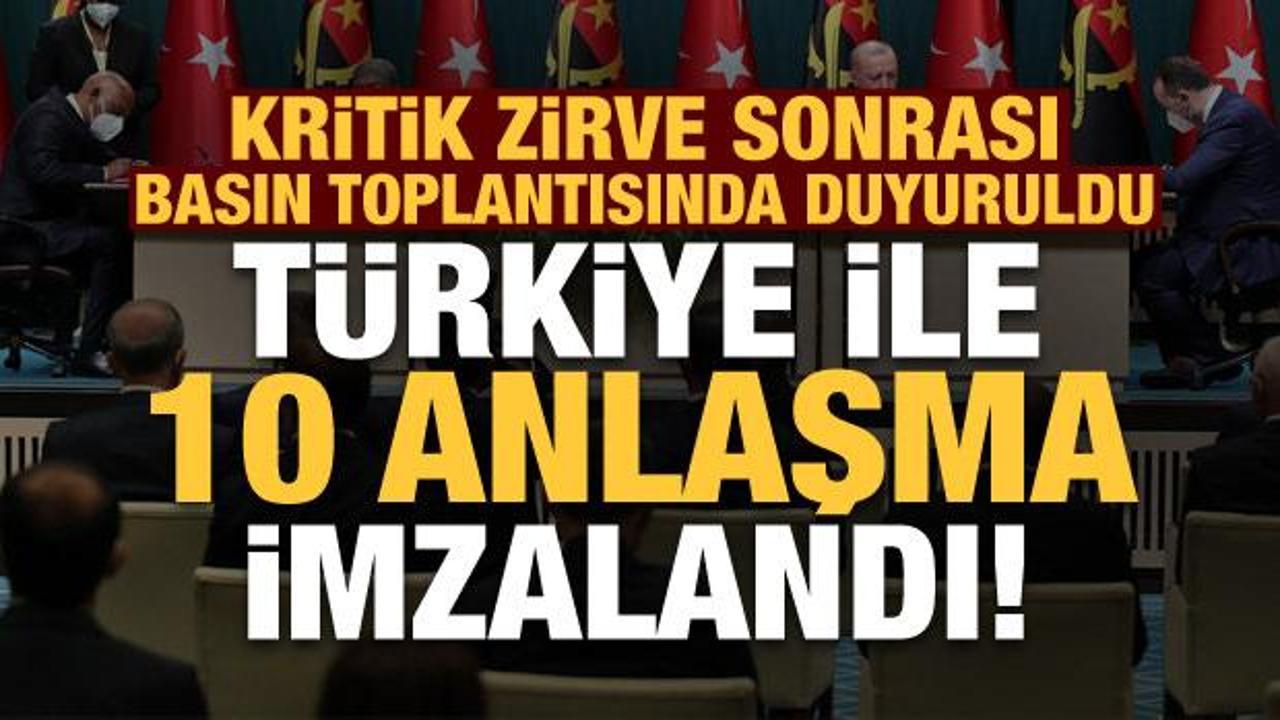 Son dakika: Kritik zirve sonrası duyuruldu! Türkiye ile 10 adet anlaşma imzalandı...