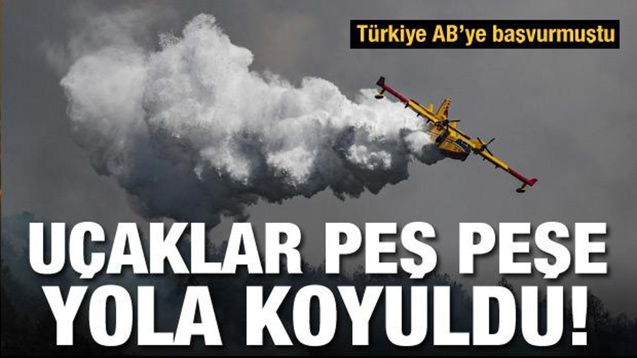 Dünyadan Türkiye'ye yangın desteği