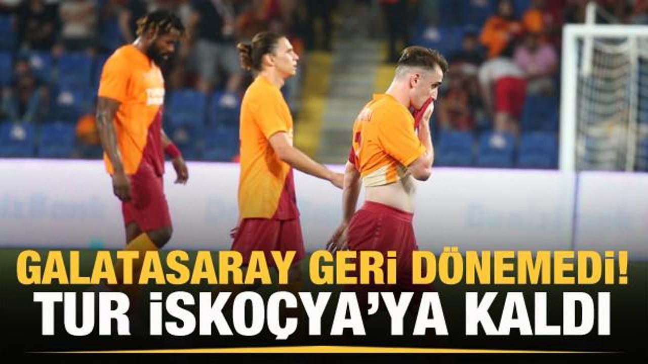Galatasaray tur şansını İskoçya'ya bıraktı!