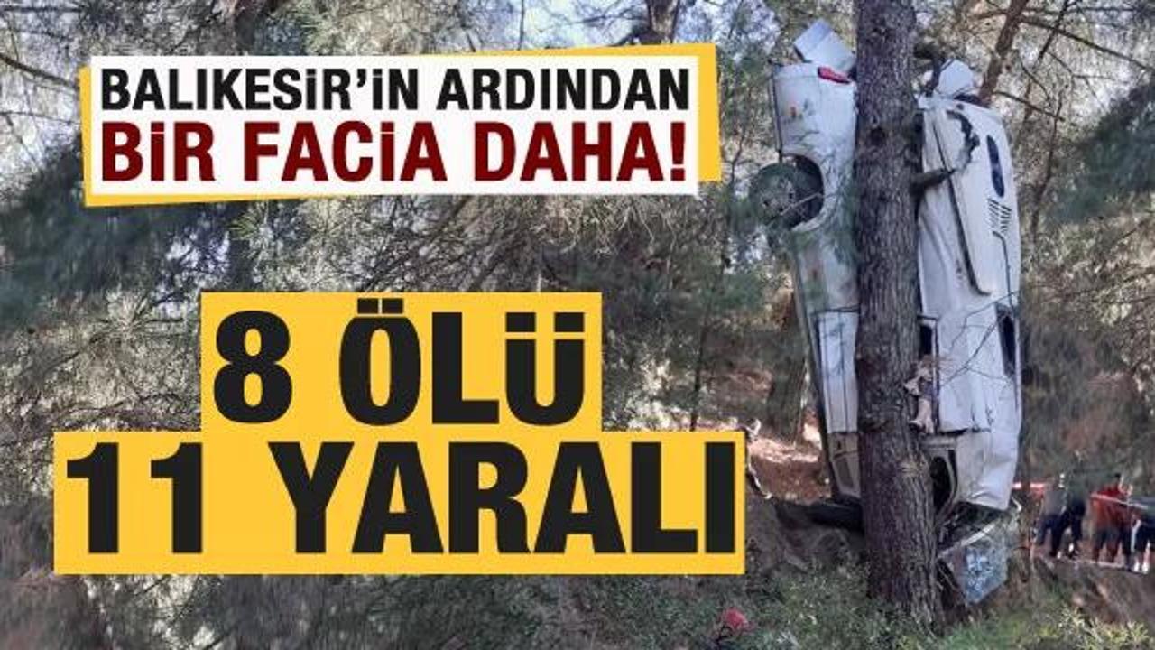 İzmir'de kaza: 8 kişi hayatını kaybetti, 11 kişi yaralandı