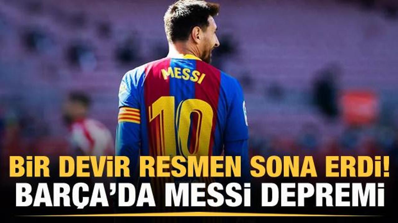 Messi, Barcelona'dan resmen ayrıldı!