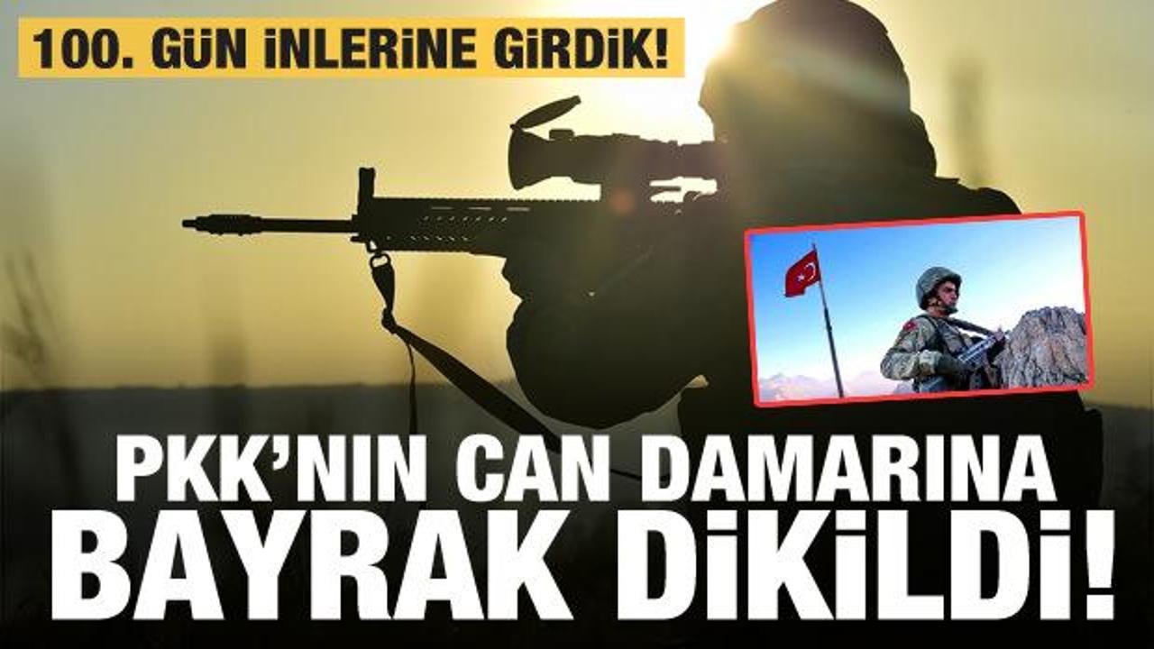 PKK'nın can damarına bayrak dikildi! 100. günde inlerine girdik