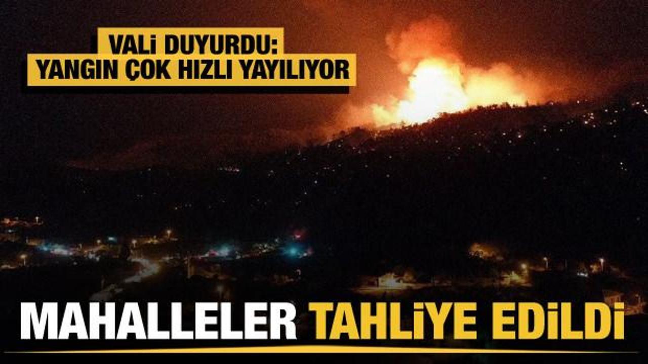 Son dakika haberi: Aydın'da yangın b&uuml;y&uuml;yor! Tehdit altındaki mahallelere tahliye