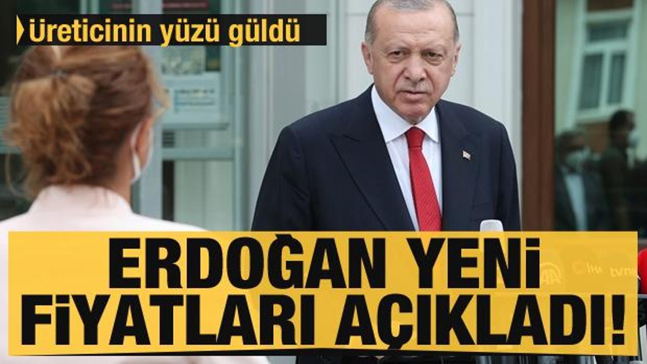 Başkan Erdoğan fındık alım fiyatlarını açıkladı