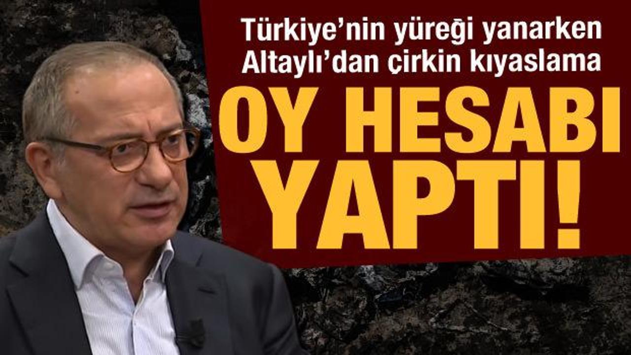Fatih Altaylı'dan Bozkurt'la ilgili çirkin değerlendirme: Oy hesabı yaptı!