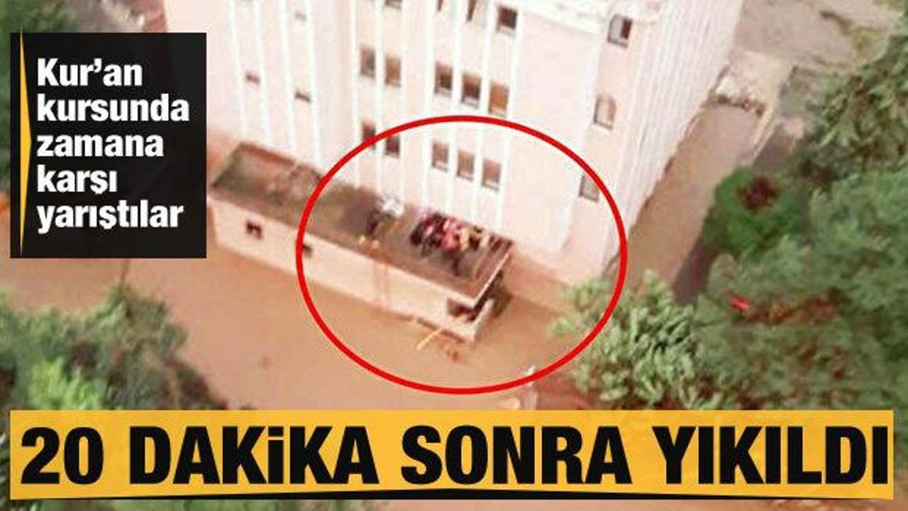 Kastamonu'da tahliye edilen bina 20 dakika sonra yıkıldı