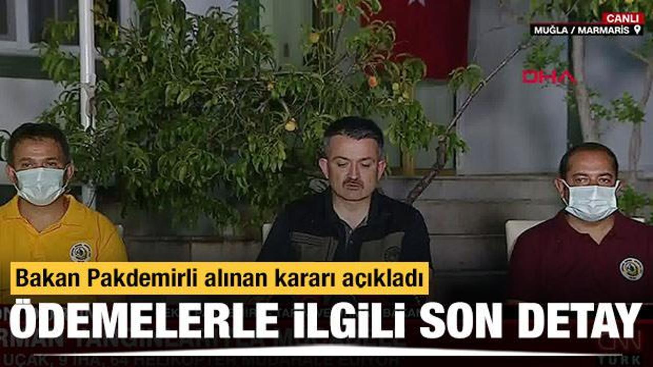 Orman Yangınlarıyla ilgili Bakan Pakdemirli'den açıklama 