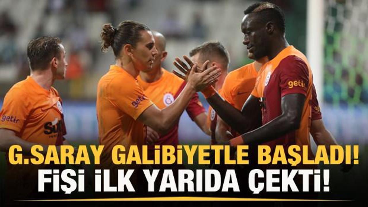 Galatasaray fişi ilk yarıda çekti!
