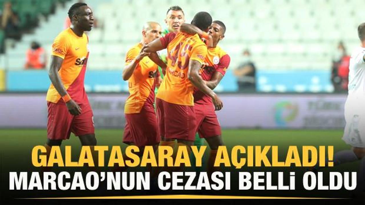 Galatasaray'da Marcao kadro dışı kaldı!