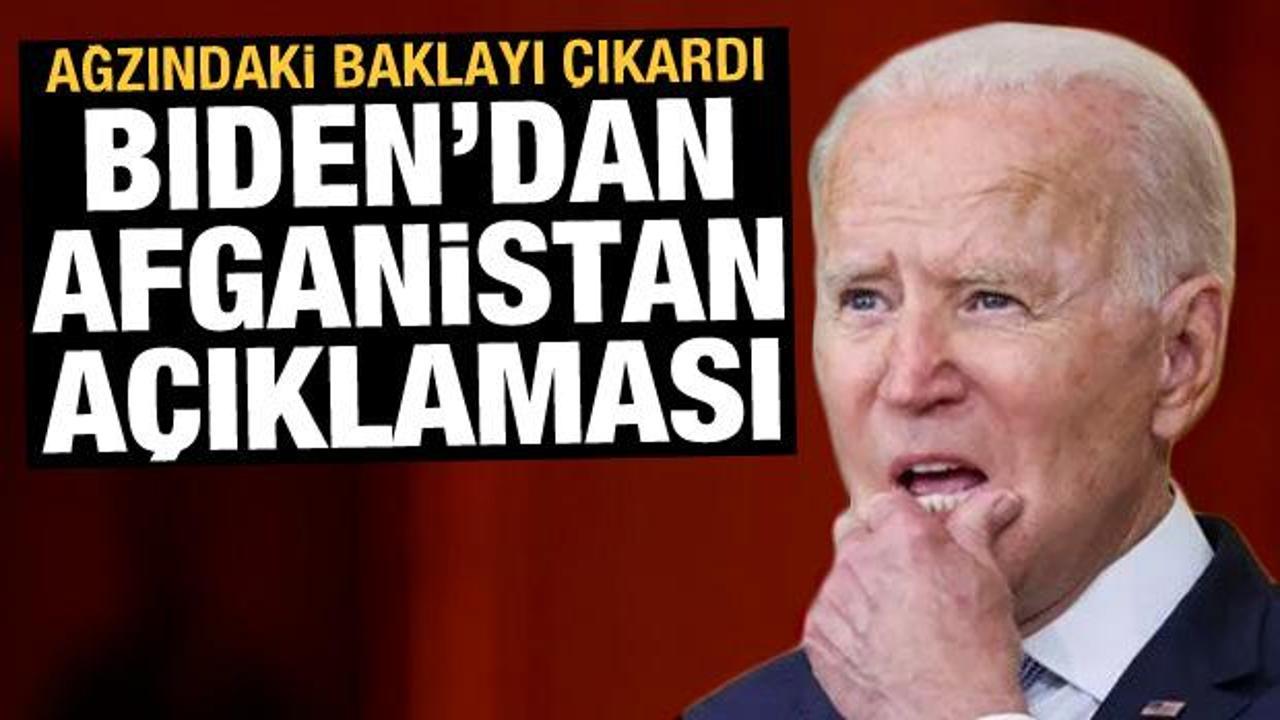 Biden'dan Afganistan açıklaması: Doğu Afrika ve Suriye'den daha büyük tehditler geliyor