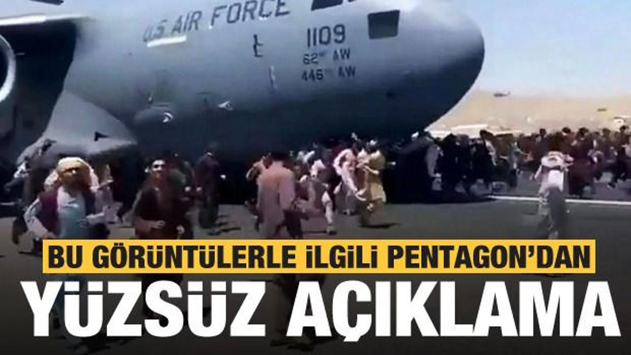Kabil havalimanındaki insanlık dramına Pentagon'dan yüzsüz açıklama