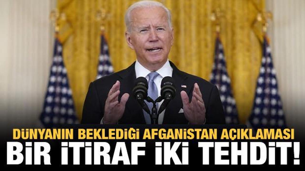 Son dakika: Joe Biden'dan flaş Afganistan açıklaması!