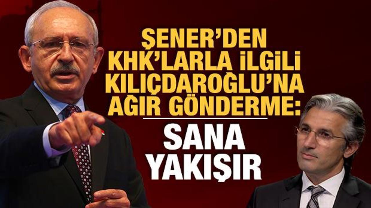 Nedim Şener'den Kılıçdaroğlu'na  KHK tepkisi: Başka ne beklenir