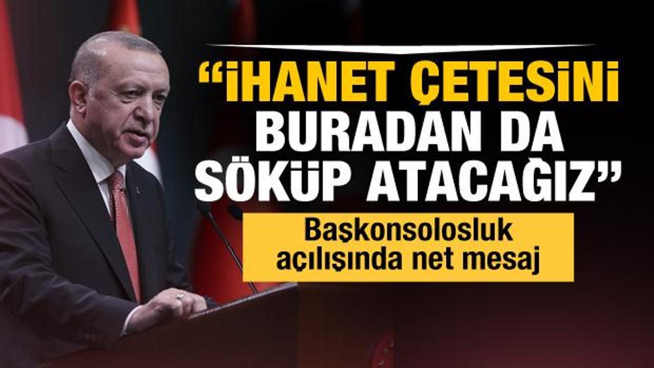 Başkan Erdoğan'dan Yeni Pazar Başkonsolosluğunun açılış töreninde önemli mesajlar