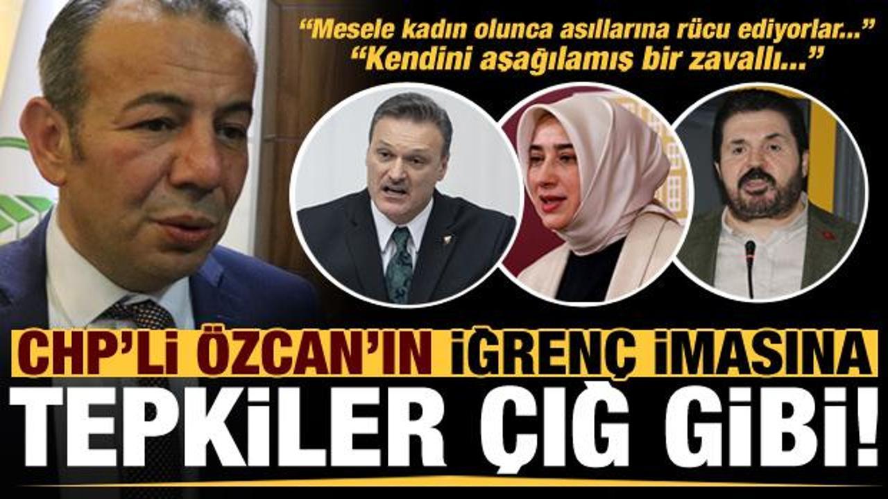 CHP'li Tanju Özcan'ın iğrenç imasına tepkiler çığ gibi: Kendini aşağılayan bir zavallısın!