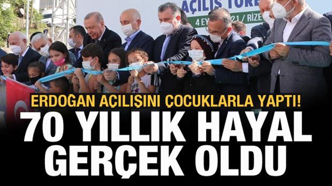 Cumhurbaşkanı Erdoğan Salarha T&uuml;neli'ni hizmete a&ccedil;tı