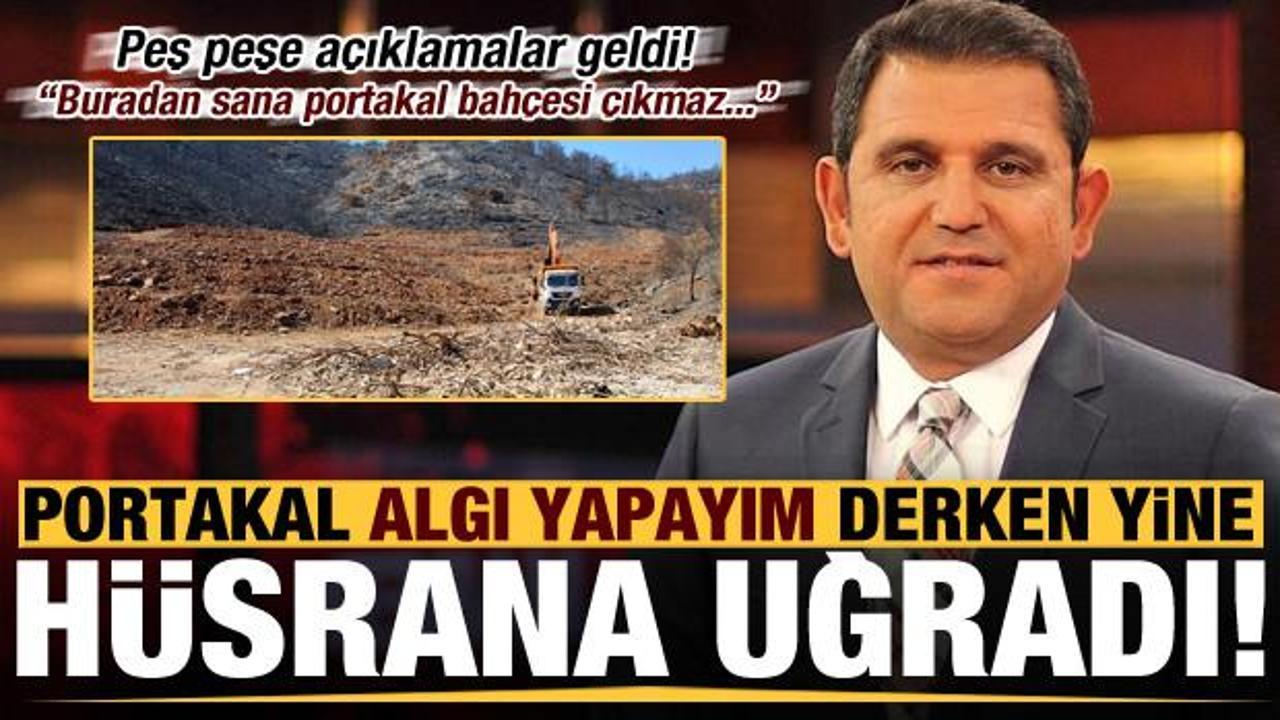 Fatih Portakal algı yapayım derken yine h&uuml;srana uğradı! Peş peşe a&ccedil;ıklamalar geldi...