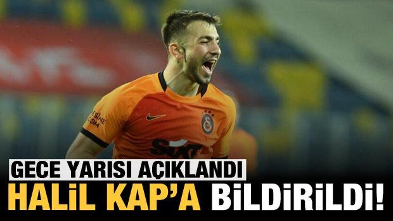 Galatasaray, Halil Dervişoğlu'nu KAP'a bildirdi!