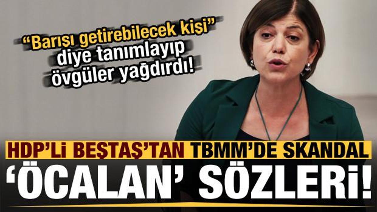 HDP'li Beştaş'tan TBMM'de skandal 'Öcalan' sözleri! Barış'ın anahtarı diye tanımladı!