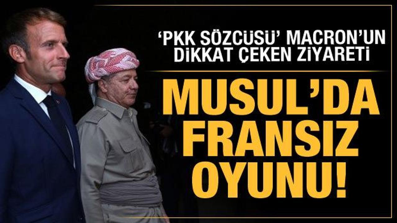 "PKK Sözcüsü" Macron, Irak'a ihale için geldi