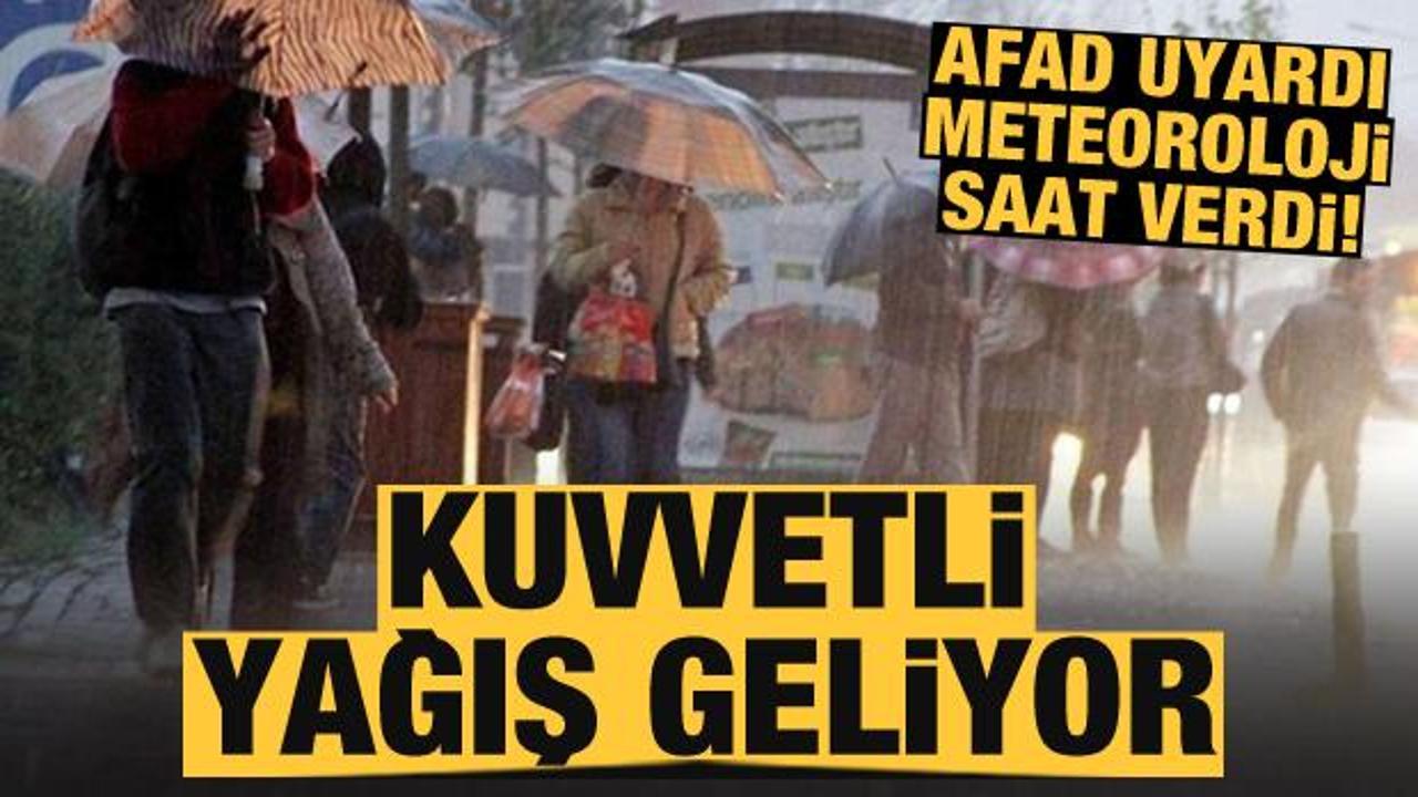 İstanbul için son dakika kuvvetli yağış uyarısı!