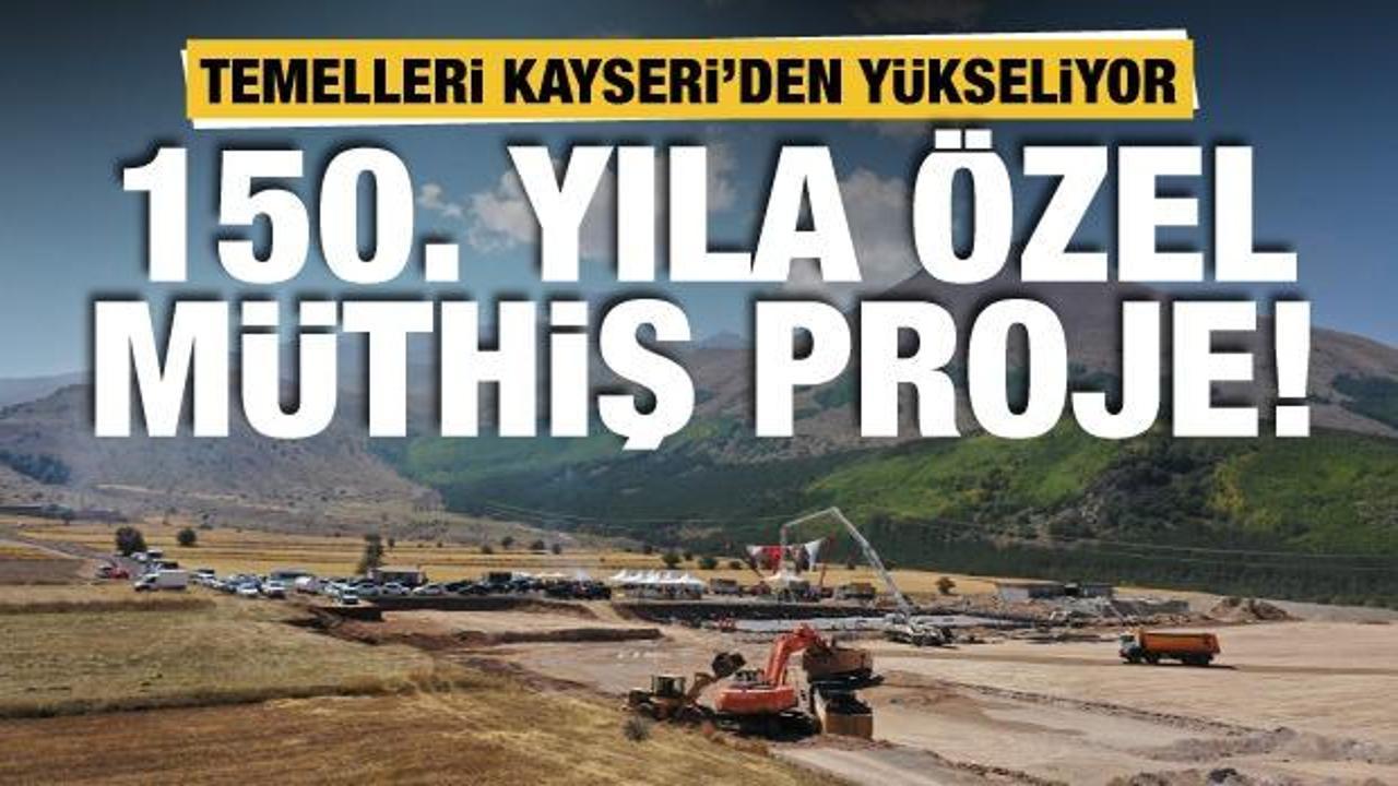 Kayseri Büyükşehir Belediye Başkanı Büyükkılıç açıkladı! 150. yıla özel müthiş proje