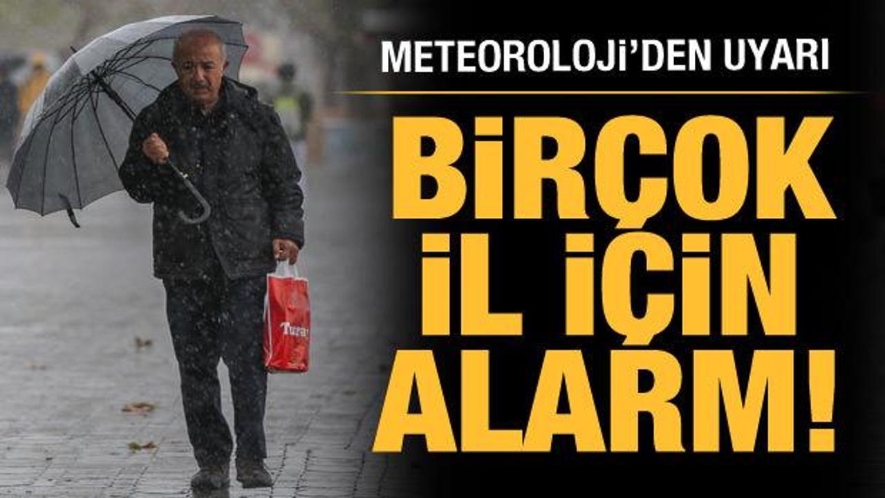 Son dakika haberi: Marmara ve Karadeniz'e sağanak yağış uyarısı!