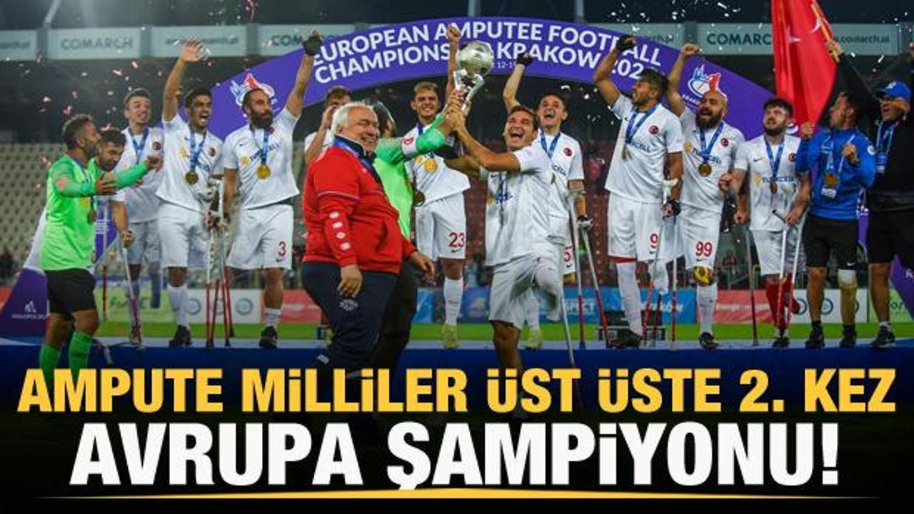 Ampute Futbol Milli Takımı, Avrupa şampiyonu oldu!