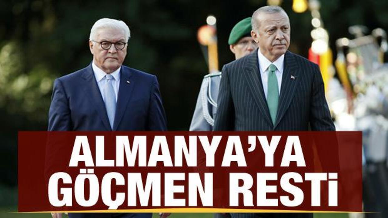 Cumhurbaşkanı Erdoğan'dan Almanya'ya 'göçmen' resti