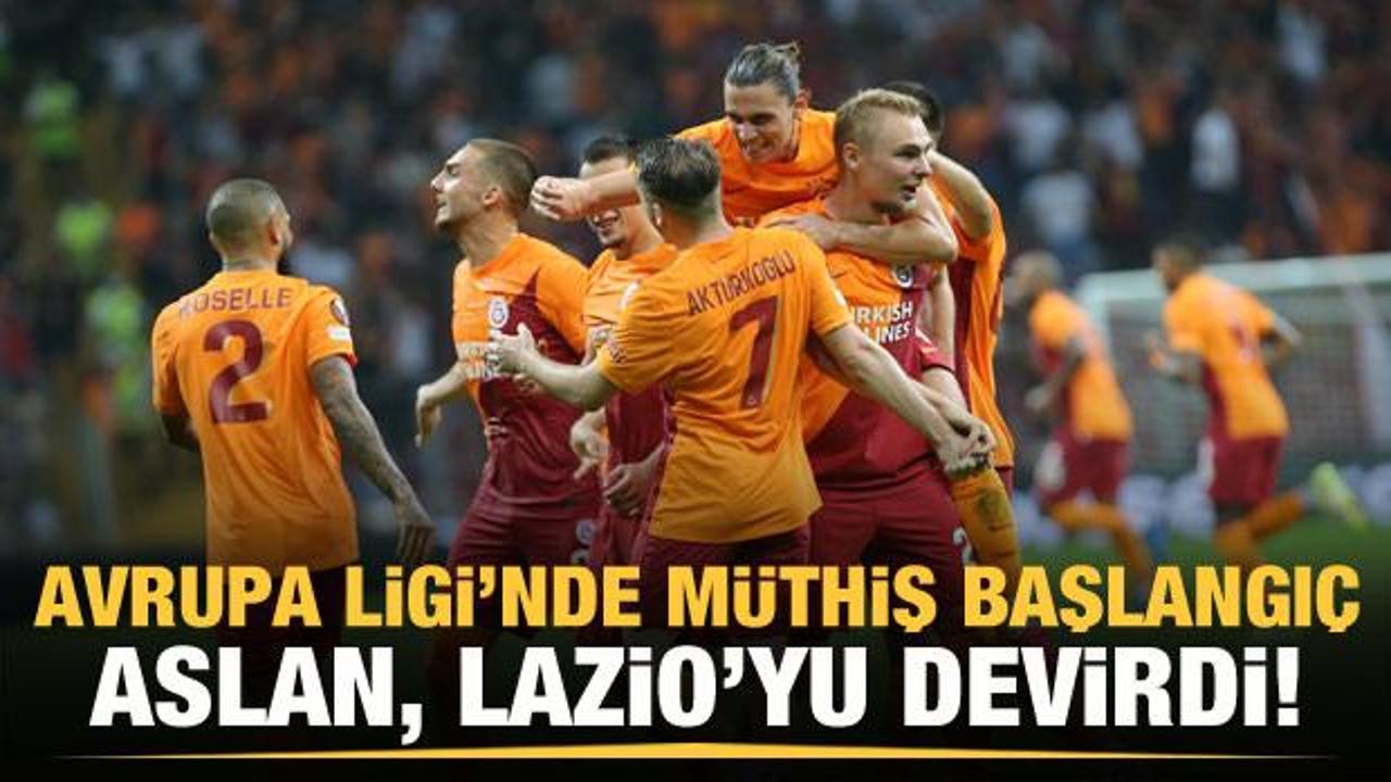 Galatasaray, Lazio'yu devirdi!