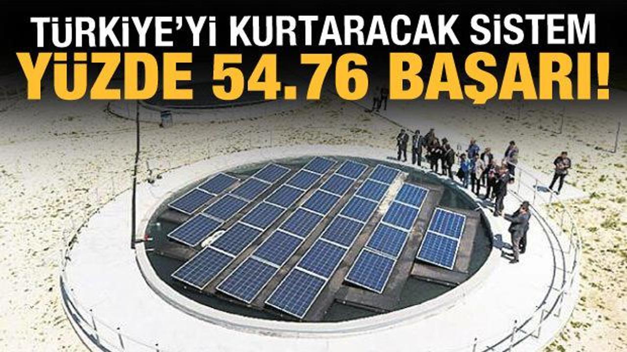 Türkiye'yi kurtaracak sistem: Buharlaşmayı yüzde 54,67 azalttı