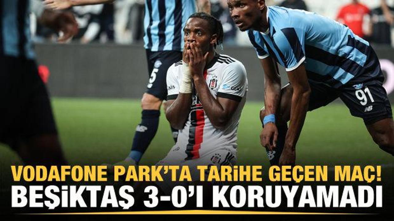 Beşiktaş 3-0'ı koruyamadı!