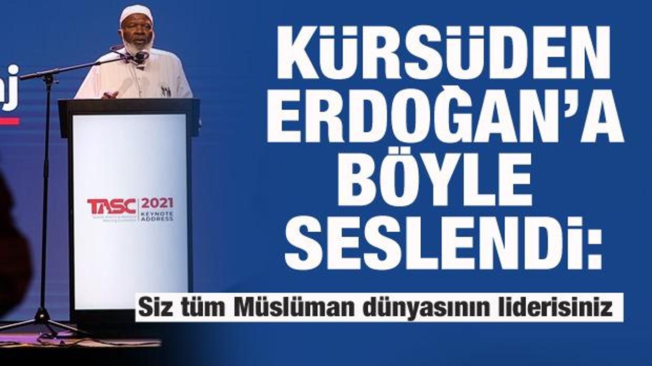 Erdoğan'dan önce kürsüye çıkan Siraj Wahhaj: Siz bütün Müslümanların liderisiniz