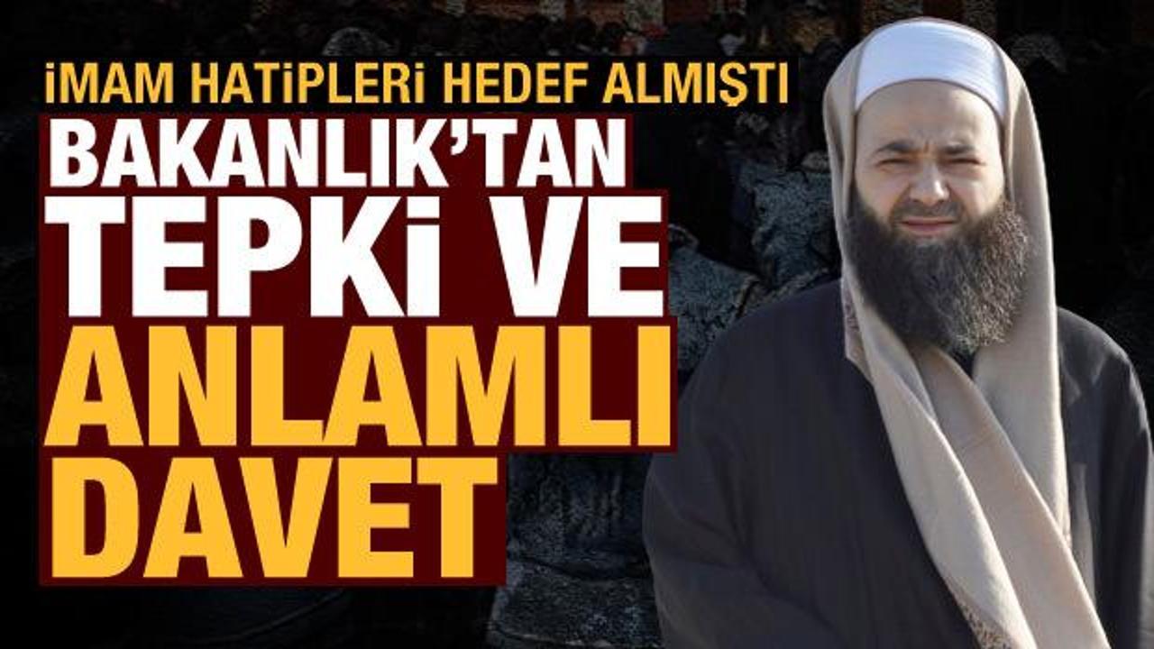 Milli Eğitim Bakanlığı'ndan Cübbeli Ahmet'e tepki: Açıklamalarını düzelt