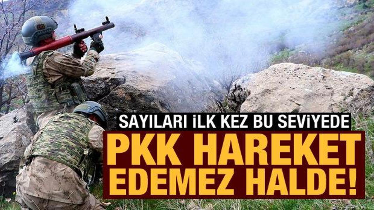 Yurt içindeki terörist sayısı 200'ün altında: PKK hareket edemez hale geldi