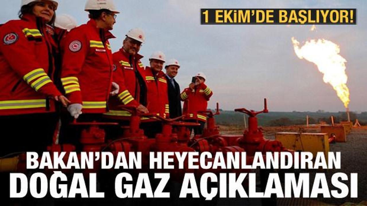 Bakan Dönmez'den doğal gaz keşfi açıklaması: Üçte birini karşılayacak