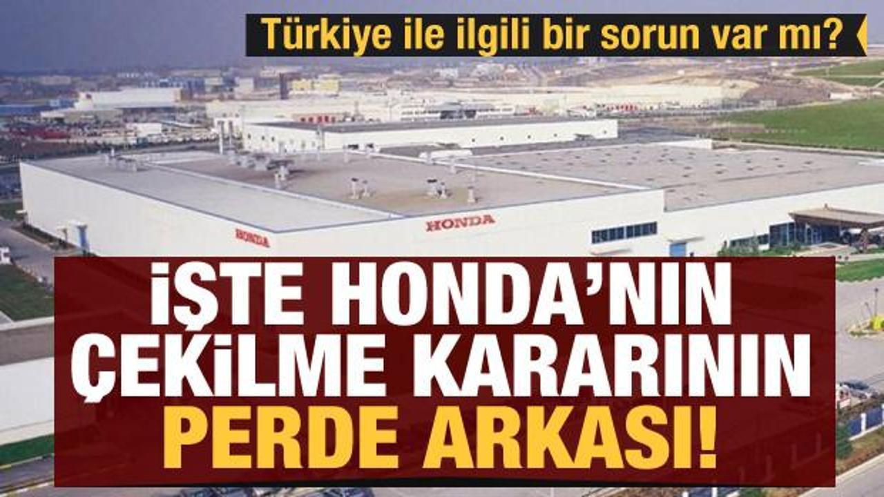 Honda Türkiye'den neden çekildi? İşte kararının perde arkasındaki gerçekler