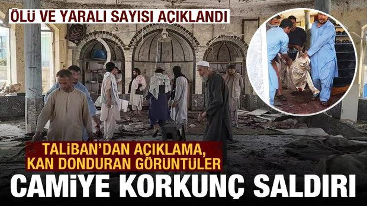 Afganistan'da camiye korkun&ccedil; saldırı: Kan donduran g&ouml;r&uuml;nt&uuml;ler, &ouml;l&uuml; ve yaralı sayısı...