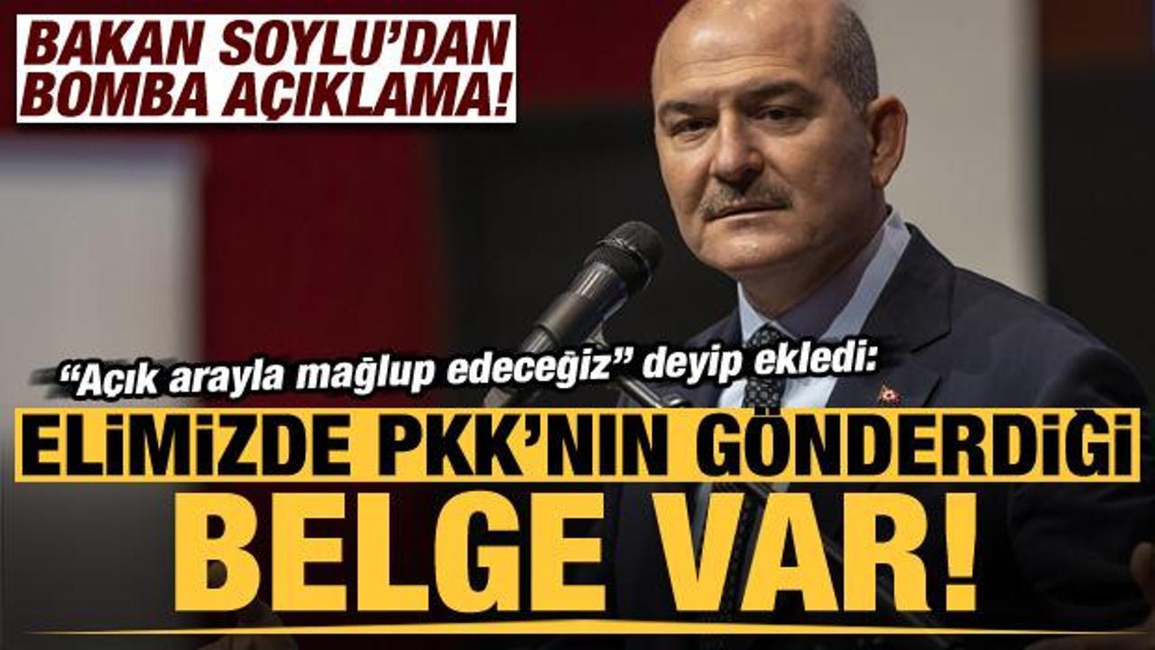 Bakan Soylu'dan dikkat çeken açıklaması: Elimizde PKK'nın HDP'ye gönderdiği belgeler var!