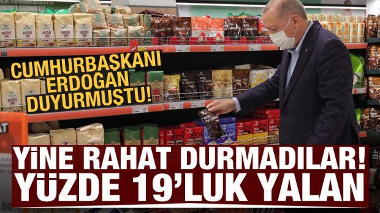 Erdoğan duyurmuştu! Yine rahat durmadılar: Yüzde 19'luk yalan