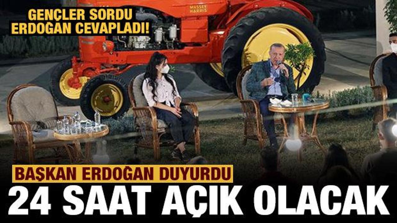 Son dakika: Başkan Erdoğan gen&ccedil;lerle buluştu: Onlar sordu Erdoğan cevapladı