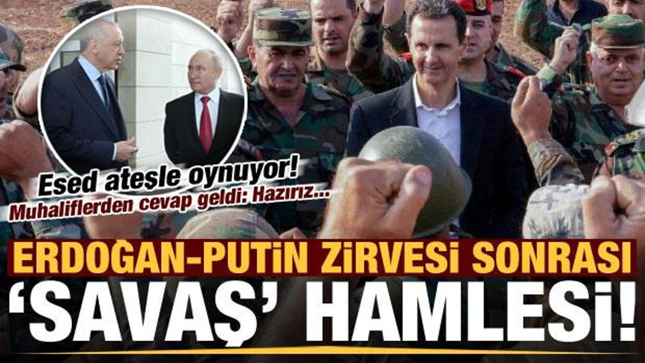 Son dakika: Erdoğan-Putin zirvesi sonrası Esed'den "İdlib" hamlesi!