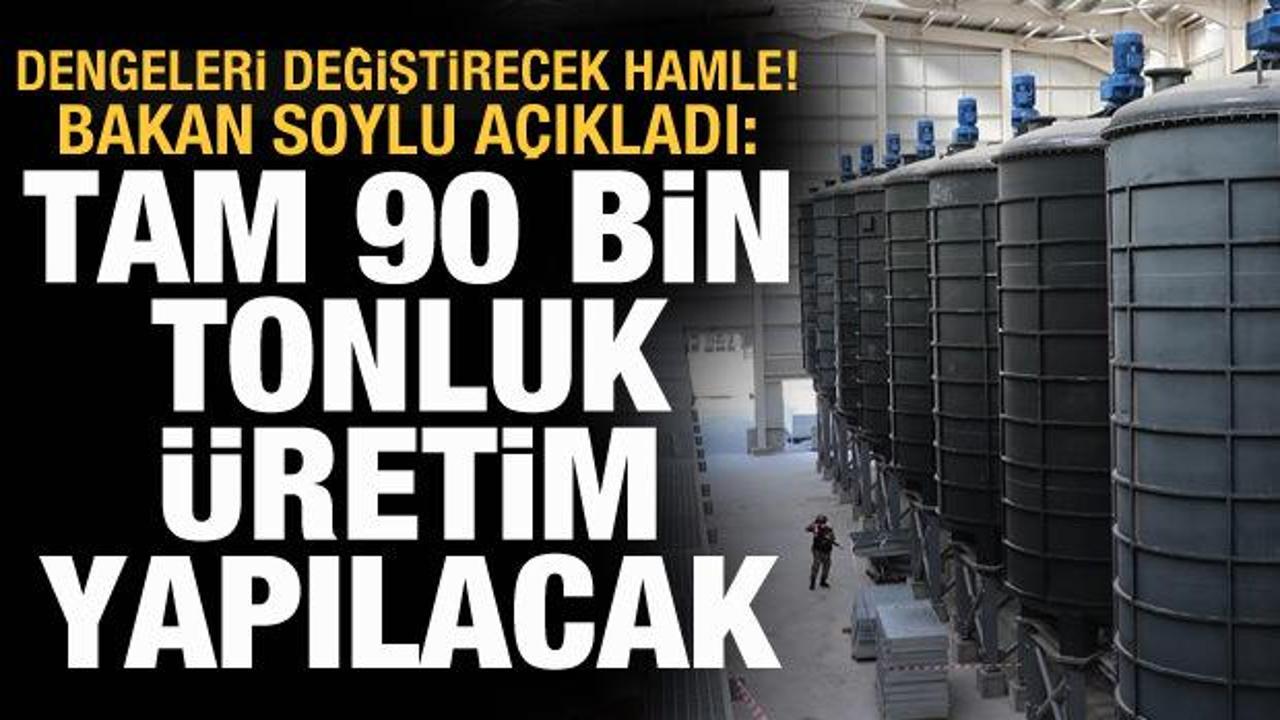 Türkiye'den dengeleri değiştirecek hamle: Tam 90 bin tonluk üretim yapılacak!