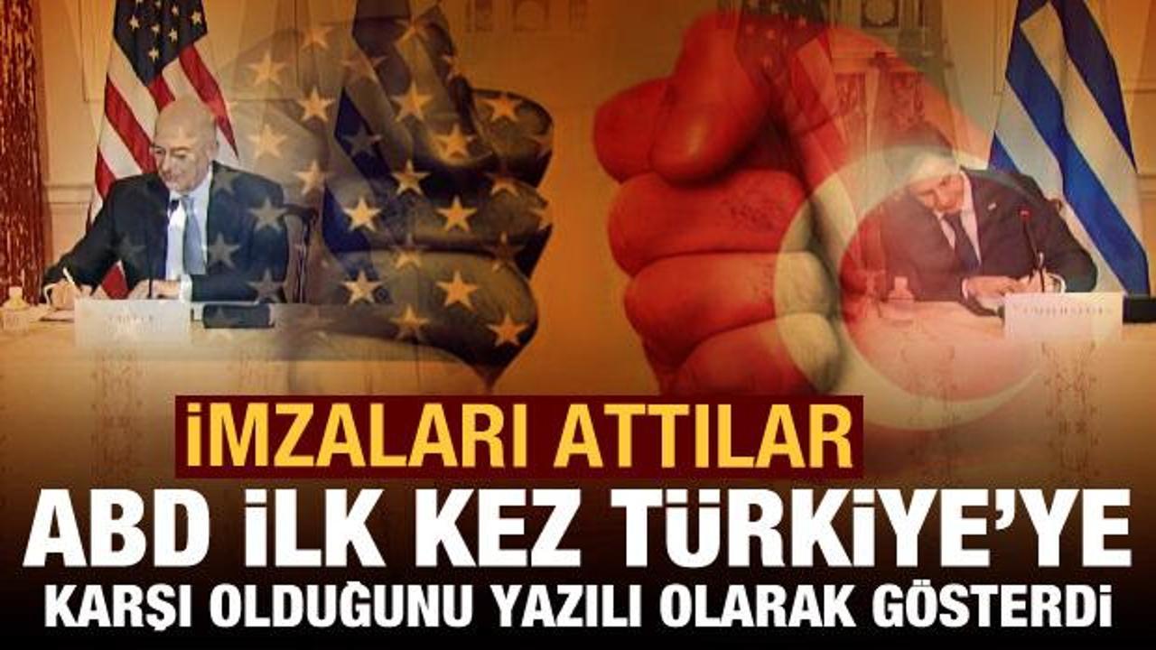 'ABD ilk kez, Türkiye'ye karşı olduğunu yazılı olarak gösterdi'