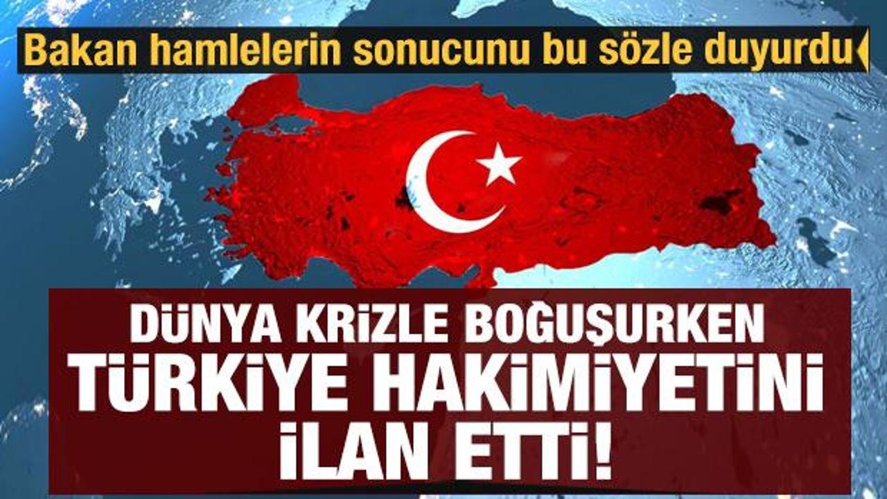 Bakan bu s&ouml;zlerle duyurdu: D&uuml;nya krizle boğuşurken T&uuml;rkiye hakimiyetini ilan etti