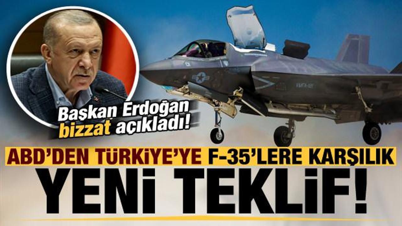 Son dakika: Başkan Erdoğan bizzat duyurdu! ABD'nin F-35'e karşılık yeni teklifi...