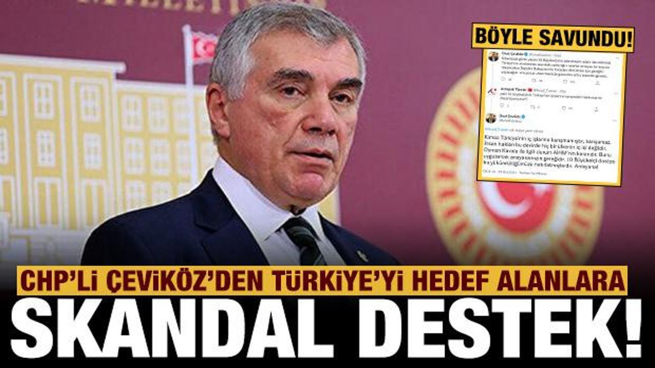CHP'li Çeviköz'den Türkiye'yi hedef alanlara skandal savundu!