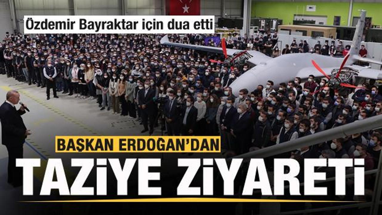 Cumhurbaşkanı Erdoğan'dan Baykar'a taziye ziyareti