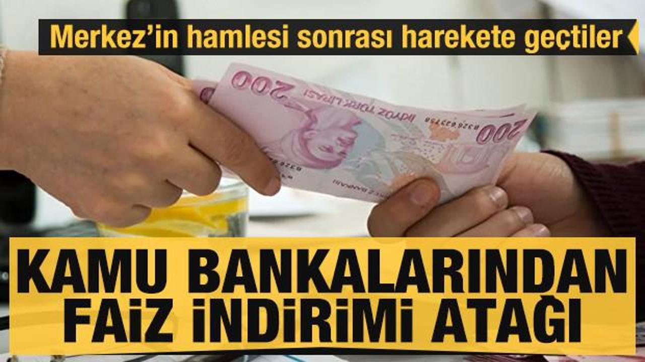 Kamu bankalarından faiz indirimi atağı